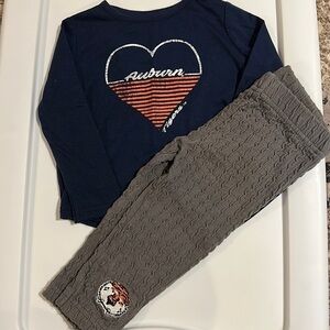 💥2/$10 Adorable Auburn Tigers set 3-6m